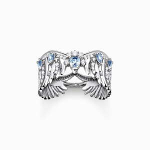 Thomas Sabo Rising Phoenix Ring Phönix-Flügel mit blauen Steinen silber TR2411-644-1 bei Juwelier am Schloss in Schwetzingen Baden-Württemberg