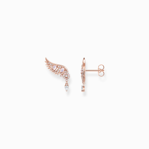 Thomas Sabo Rising Phoenix Ohrstecker Phönix-Flügel mit rosa Steinen roségold H2247-323-9 bei Juwelier am Schloss in Schwetzingen Baden-Württemberg