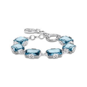 Thomas Sabo Sparkling Heitage Armband große blaue Steine A1911-644-31 bei Juwelier am Schloss in Schwetzingen Baden-Württemberg