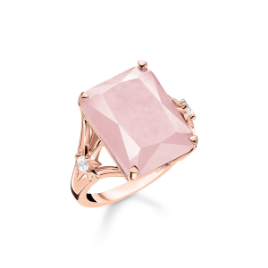 Thomas Sabo Sparkling Heitage Ring Stein rosa groß mit Stern TR2261-417-9 bei Juwelier am Schloss in Schwetzingen Baden-Württemberg