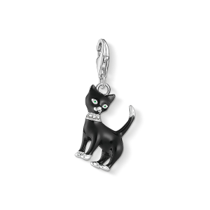 Thomas Sabo Charm Club Charm-Anhänger Katze schwarz 1725-041-11 bei Juwelier am Schloss in Schwetzingen Baden-Württemberg