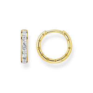 Thomas Sabo Sparkling Heitage Creolen weiße Steine Pavé gold CR668-414-14 bei Juwelier am Schloss in Schwetzingen Baden-Württemberg