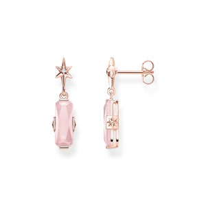 Thomas Sabo Sparkling Heitage Ohrstecker rosa Stein mit Stern H2107-417-9 bei Juwelier am Schloss in Schwetzingen Baden-Württemberg