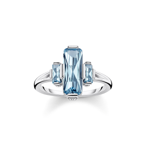 Thomas Sabo Sparkling Heitage Ring große blaue Steine TR2267-009-1 bei Juwelier am Schloss in Schwetzingen Baden-Württemberg