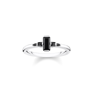 Thomas Sabo Sparkling Heitage Ring Stein Baguette-Schliff schwarz TR2266-643-11 bei Juwelier am Schloss in Schwetzingen Baden-Württemberg