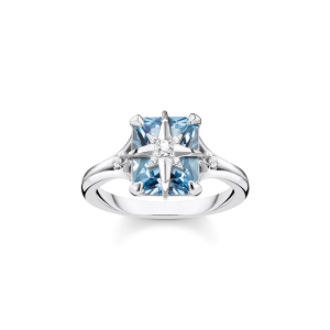 Thomas Sabo Sparkling Heitage Ring Stein blau mit Stern TR2288-644-1 bei Juwelier am Schloss in Schwetzingen Baden-Württemberg