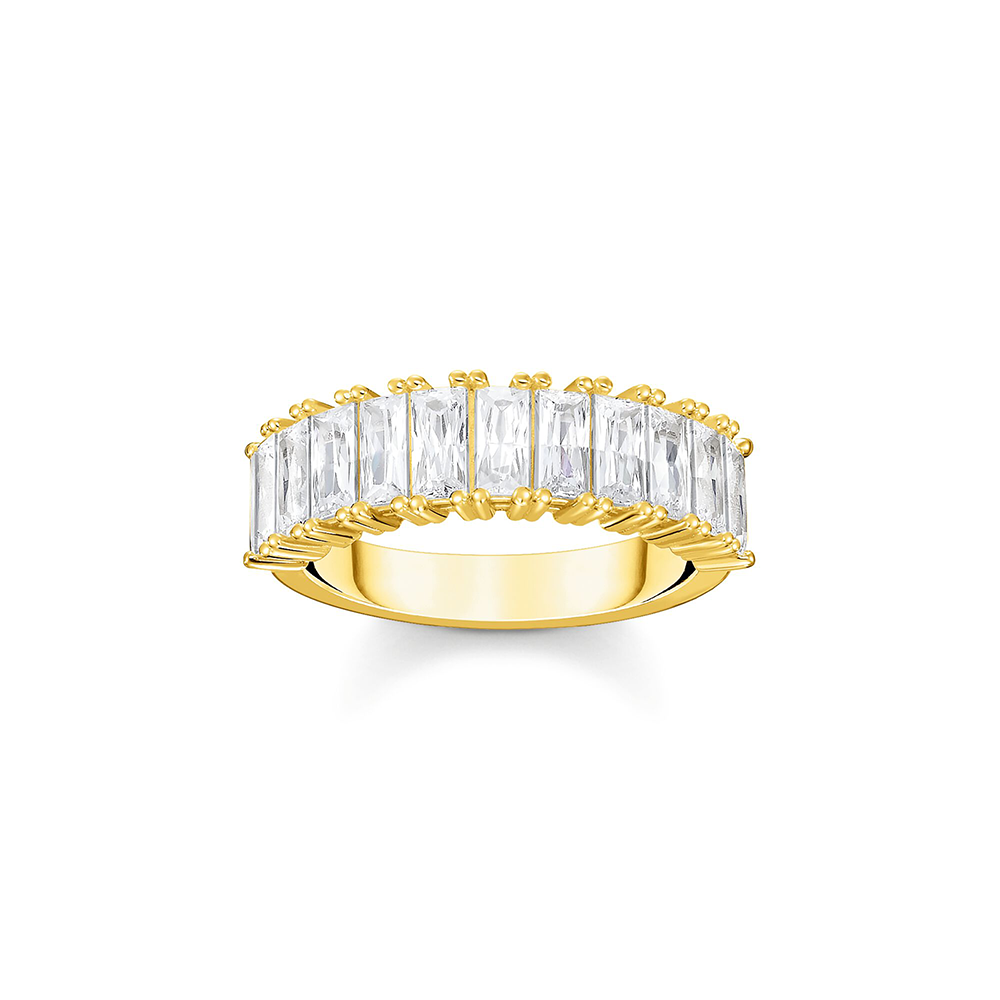 Thomas Sabo Sparkling Heitage Ring weiße Steine Pavé gold TR2366-414-14 bei Juwelier am Schloss in Schwetzingen Baden-Württemberg