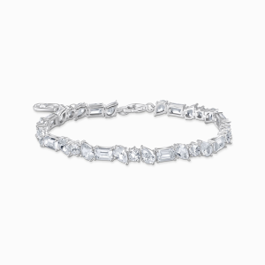 Thomas Sabo Sterling Silver Tennisarmband mit 31 weißen Steinen Silber A2144-051-14 bei Juwelier am Schloss in Schwetzingen Baden-Württemberg