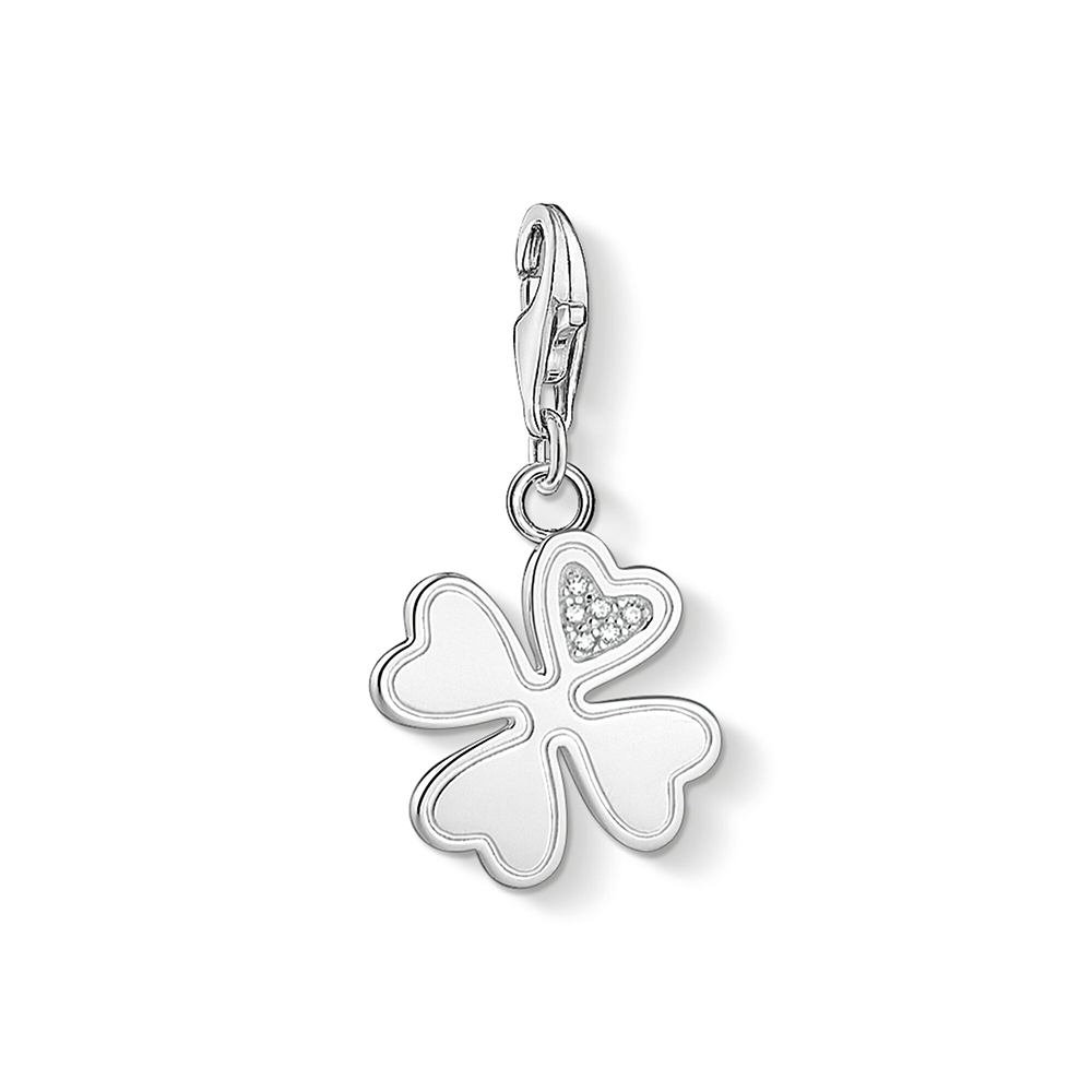 Thomas Sabo Charm Club Charm-Anhänger Kleeblatt silber 1733-051-14 bei Juwelier am Schloss in Schwetzingen Baden-Württemberg