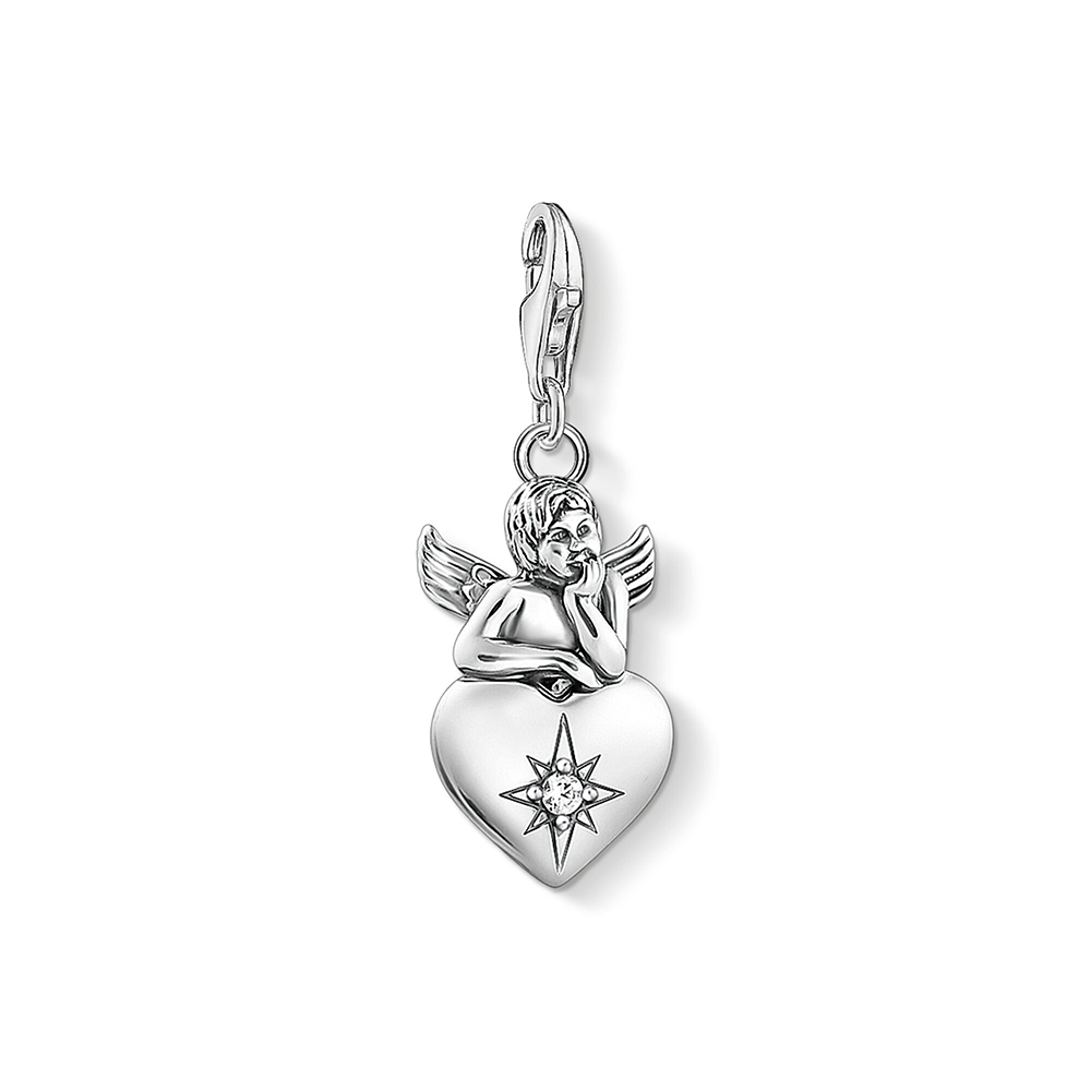 Thomas Sabo Charm Club Charm-Anhänger Schutzengel mit Herz silber 1735-643-14 bei Juwelier am Schloss in Schwetzingen Baden-Württemberg