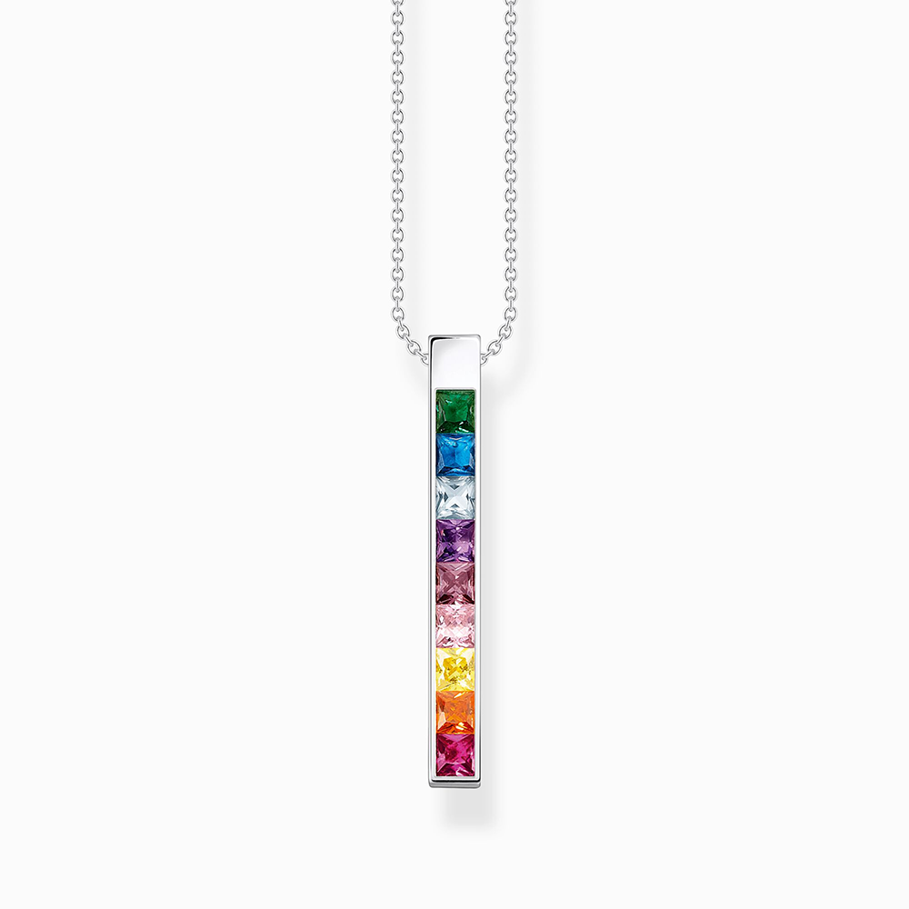 Thomas Sabo Rainbow Heritage Kette bunte Steine silber KE2146-477-7 bei Juwelier am Schloss in Schwetzingen Baden-Württemberg