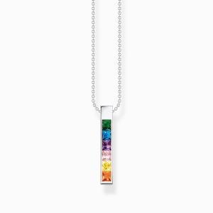 Thomas Sabo Rainbow Heritage Kette mit bunten Steinen Silber KE2113-166-7 bei Juwelier am Schloss in Schwetzingen Baden-Württemberg