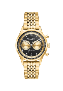 Thomas Sabo Rebel at Heart Herrenuhr Rebel at Heart Chronograph gold schwarz WA0376-264-203 bei Juwelier am Schloss in Schwetzingen Baden-Württemberg