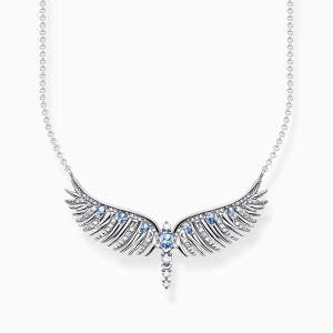 Thomas Sabo Rising Phoenix Kette Phönix-Flügel mit blauen Steinen silber KE2167-644-1 bei Juwelier am Schloss in Schwetzingen Baden-Württemberg