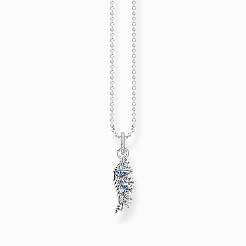 Thomas Sabo Rising Phoenix Kette Phönix-Flügel mit blauen Steinen silber KE2168-644-1 bei Juwelier am Schloss in Schwetzingen Baden-Württemberg