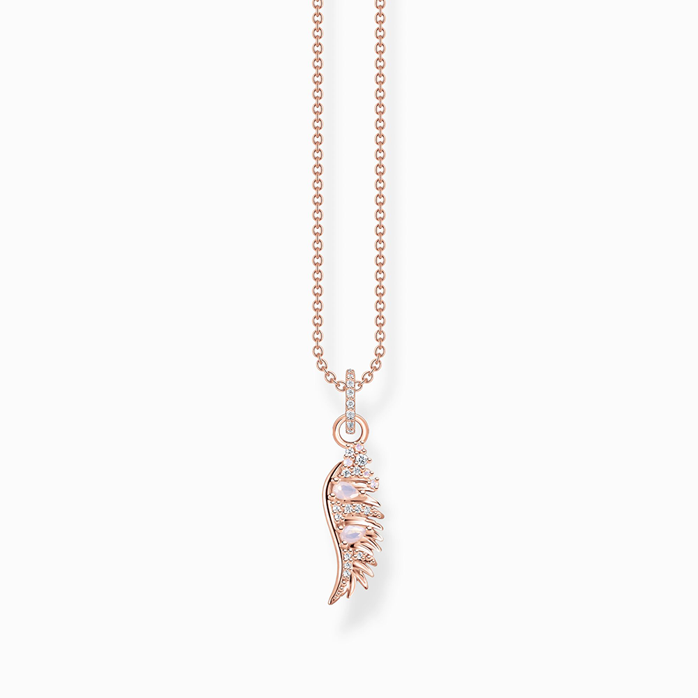 Thomas Sabo Rising Phoenix Kette Phönix-Flügel mit rosa Steinen roségold KE2168-323-9 bei Juwelier am Schloss in Schwetzingen Baden-Württemberg