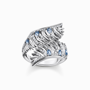 Thomas Sabo Rising Phoenix Ring Phönix-Flügel mit blauen Steinen silber TR2409-644-1 bei Juwelier am Schloss in Schwetzingen Baden-Württemberg