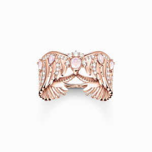 Thomas Sabo Rising Phoenix Ring Phönix-Flügel mit rosa Steinen roségold TR2411-323-9 bei Juwelier am Schloss in Schwetzingen Baden-Württemberg