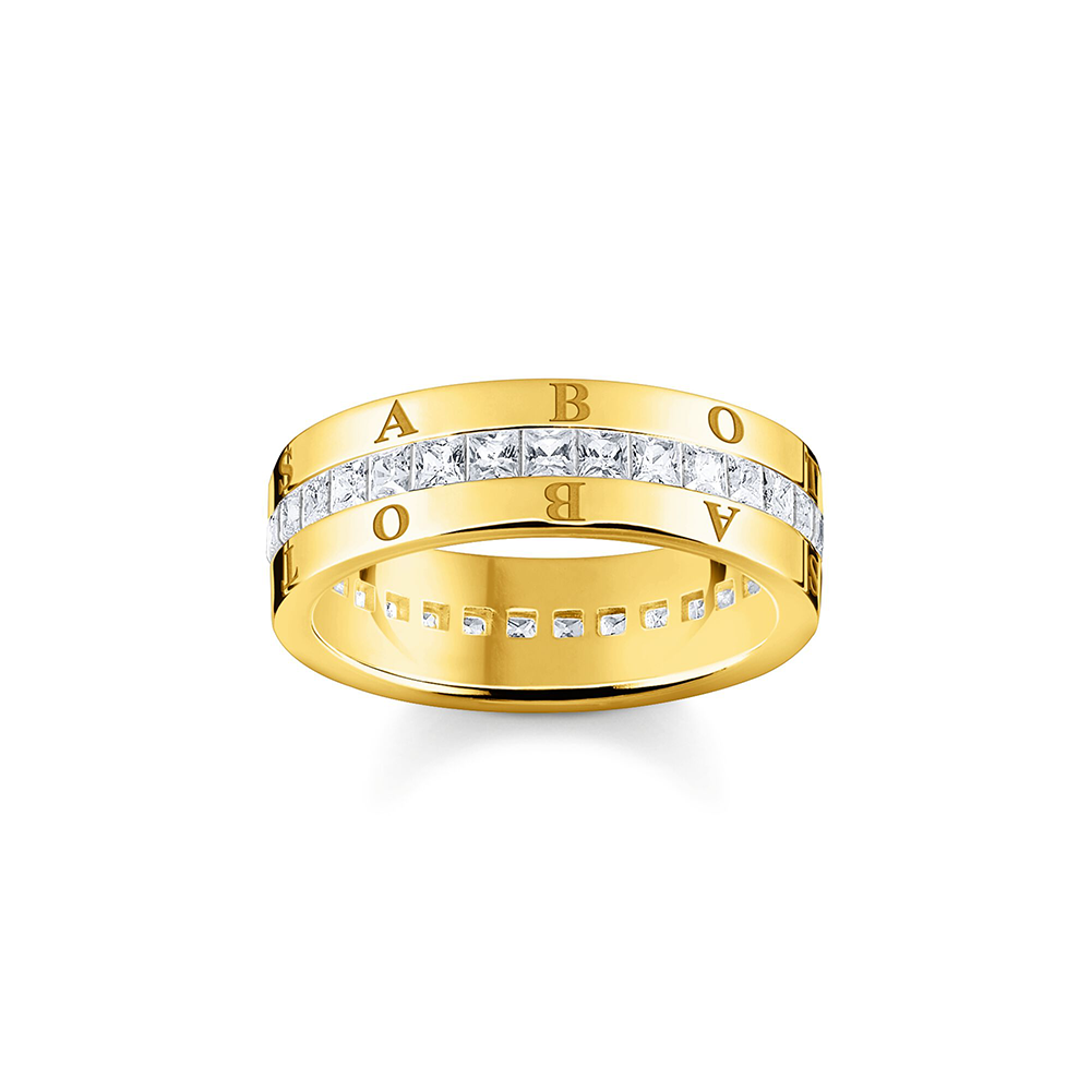 Thomas Sabo Sparkling Heitage Bandring weiße Steine Pavé gold TR2361-414-14 bei Juwelier am Schloss in Schwetzingen Baden-Württemberg