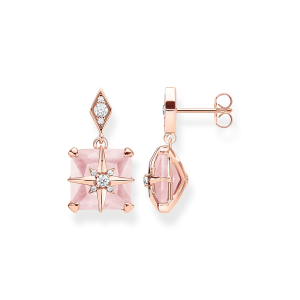 Thomas Sabo Sparkling Heitage Ohrstecker rosa Stein mit Stern H2108-417-9 bei Juwelier am Schloss in Schwetzingen Baden-Württemberg