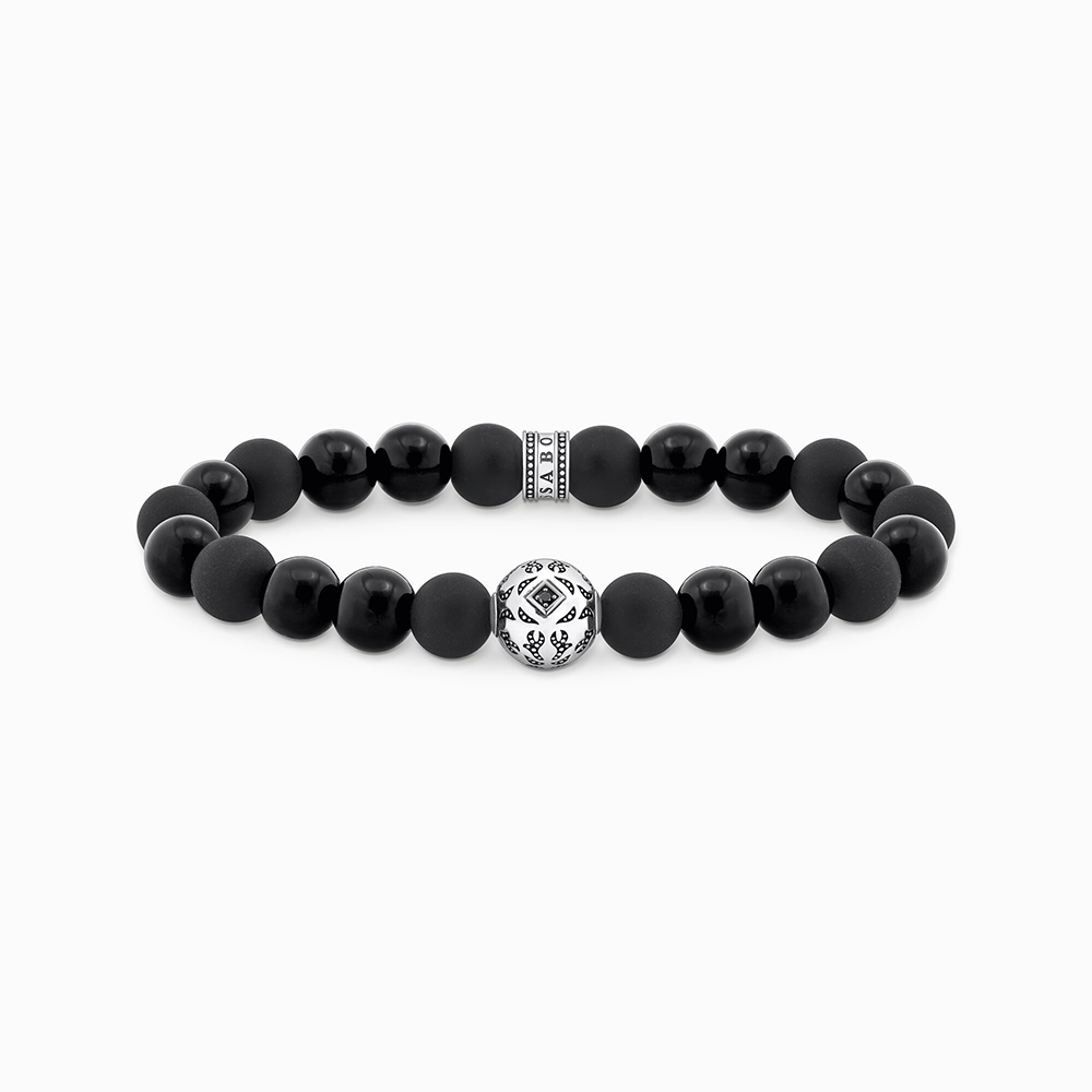 Thomas Sabo Sterling Silver Beads-Armband aus Obsidian Silber geschwärzt A2145-705-11 bei Juwelier am Schloss in Schwetzingen Baden-Württemberg