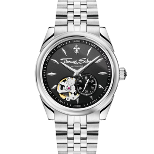 Thomas Sabo Automatikuhr mit 36 mm und Lilienemblem silberfarben WA0414-201-203 bei Juwelier am Schloss in Schwetzingen Baden-Württemberg