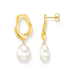 Thomas Sabo Ohrringe mit Perle Natural Beauty vergoldet H2322-430-14 bei Juwelier am Schloss in Schwetzingen Baden-Württemberg