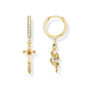 Thomas Sabo True Romance Creolen mit Anhänger Tempting Romance vergoldet CR750-995-7 bei Juwelier am Schloss in Schwetzingen Baden-Württemberg