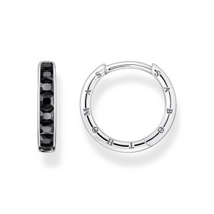 Thomas Sabo True Romance Creolen mit schwarzen Steinen Pavé Silber CR668-643-11 bei Juwelier am Schloss in Schwetzingen Baden-Württemberg
