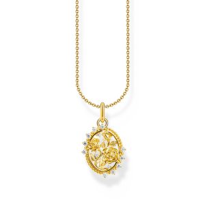 Thomas Sabo True Romance Kette mit Anhänger Roses Romance vergoldet KE2301-414-14 bei Juwelier am Schloss in Schwetzingen Baden-Württemberg