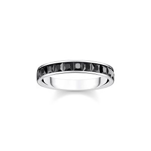 Thomas Sabo True Romance Ring mit schwarzen Steinen Pavé Silber TR2358-643-11 bei Juwelier am Schloss in Schwetzingen Baden-Württemberg