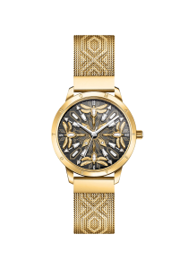 Thomas Sabo Damenuhr mit 33 mm, Libellen und Steinen goldfarben WA0422-264-207 bei Juwelier am Schloss in Schwetzingen Baden-Württemberg
