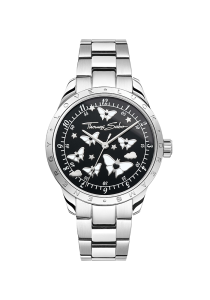 Thomas Sabo Damenuhr mit Schmetterlingen silberfarben WA0432-201-203 bei Juwelier am Schloss in Schwetzingen Baden-Württemberg