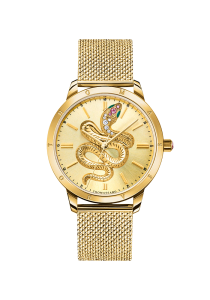Thomas Sabo Damenuhr Schlange in 3D-Optik gelbgoldfarben WA0384-264-207 bei Juwelier am Schloss in Schwetzingen Baden-Württemberg