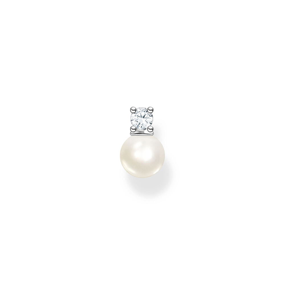 Thomas Sabo True Romance Einzel Ohrstecker Perle mit weißem Stein silber H2214-167-14 bei Juwelier am Schloss in Schwetzingen Baden-Württemberg