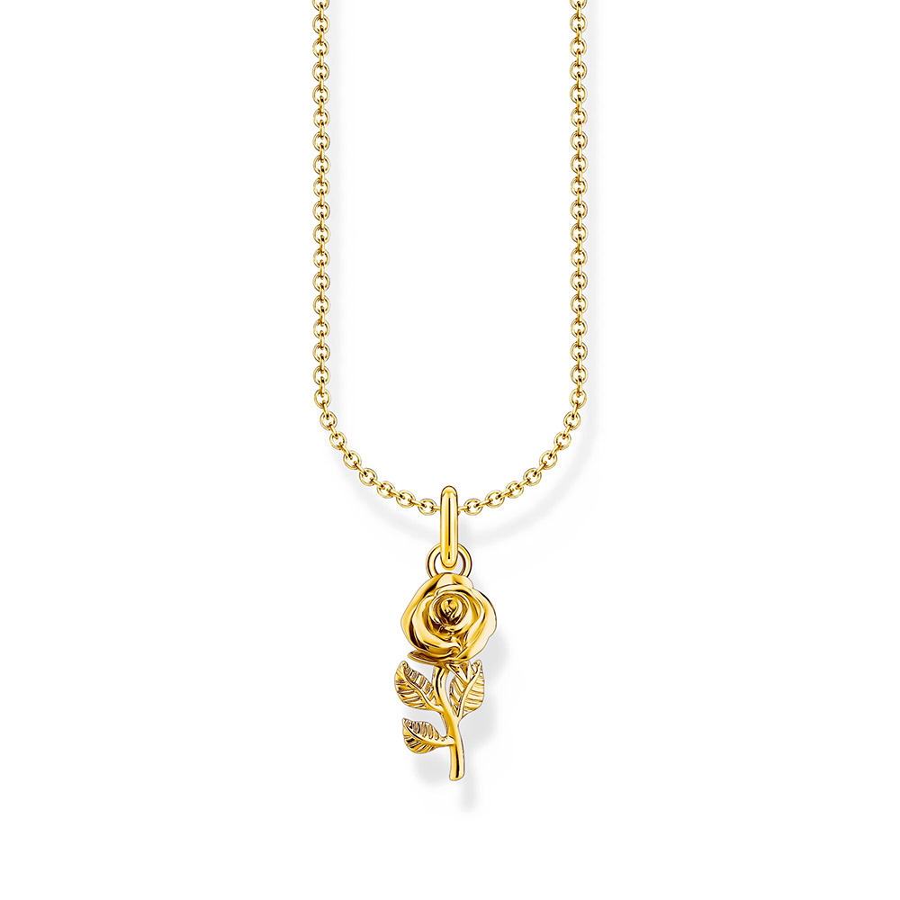 Thomas Sabo True Romance Kette mit Rosen-Anhänger vergoldet KE2269-413-39 bei Juwelier am Schloss in Schwetzingen Baden-Württemberg