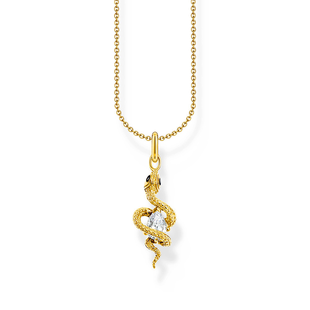 Thomas Sabo True Romance Kette mit Schlangen-Anhänger Tempting Romance vergoldet KE2300-565-14 bei Juwelier am Schloss in Schwetzingen Baden-Württemberg
