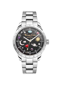 Thomas Sabo Uhr mit kosmischem Zifferblatt in Schwarz silberfarben WA0402-201-203 bei Juwelier am Schloss in Schwetzingen Baden-Württemberg