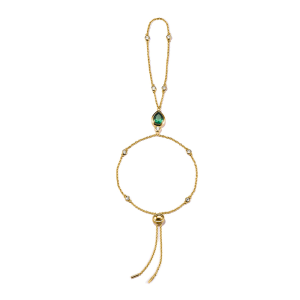 Thomas Sabo Elyndra Armband Grüner Stein Elyndra 18k Vergoldung A2211-971-6 bei Juwelier am Schloss in Schwetzingen Baden-Württemberg