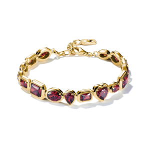 Thomas Sabo Elyndra Armband roter Zirkonia 18k Vergoldung A2217-414-10 bei Juwelier am Schloss in Schwetzingen Baden-Württemberg