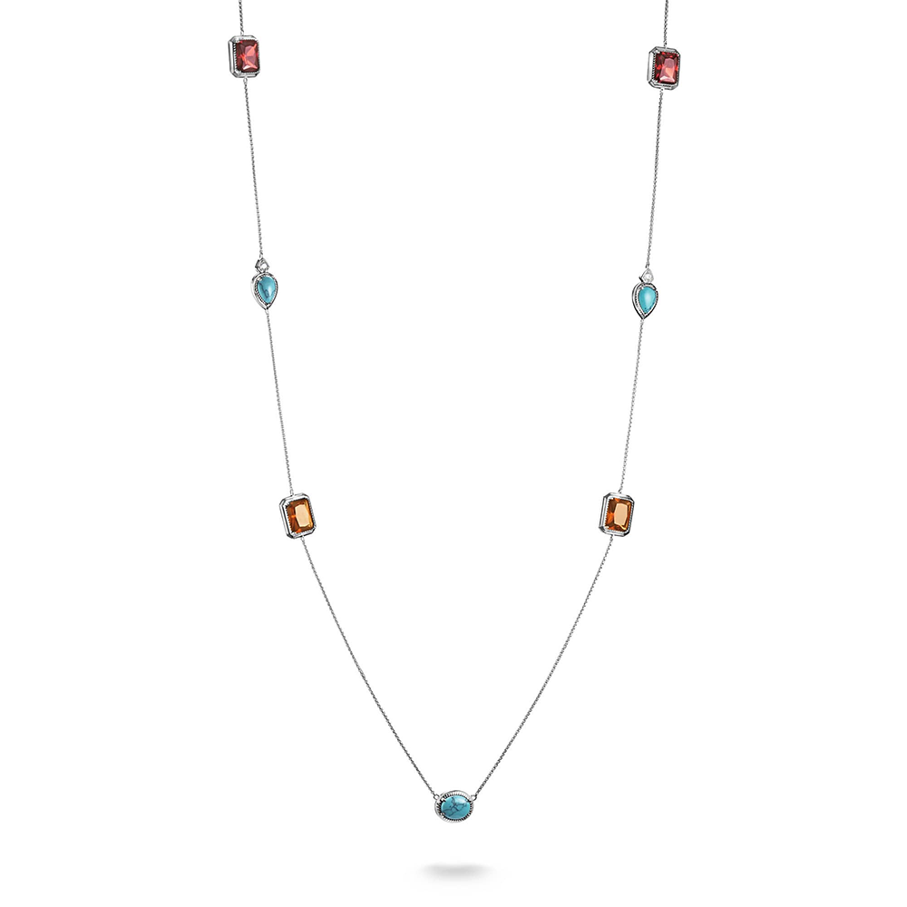 Thomas Sabo Elyndra Kette Bunte Steine Elyndra Silber KE2339-405-7 bei Juwelier am Schloss in Schwetzingen Baden-Württemberg