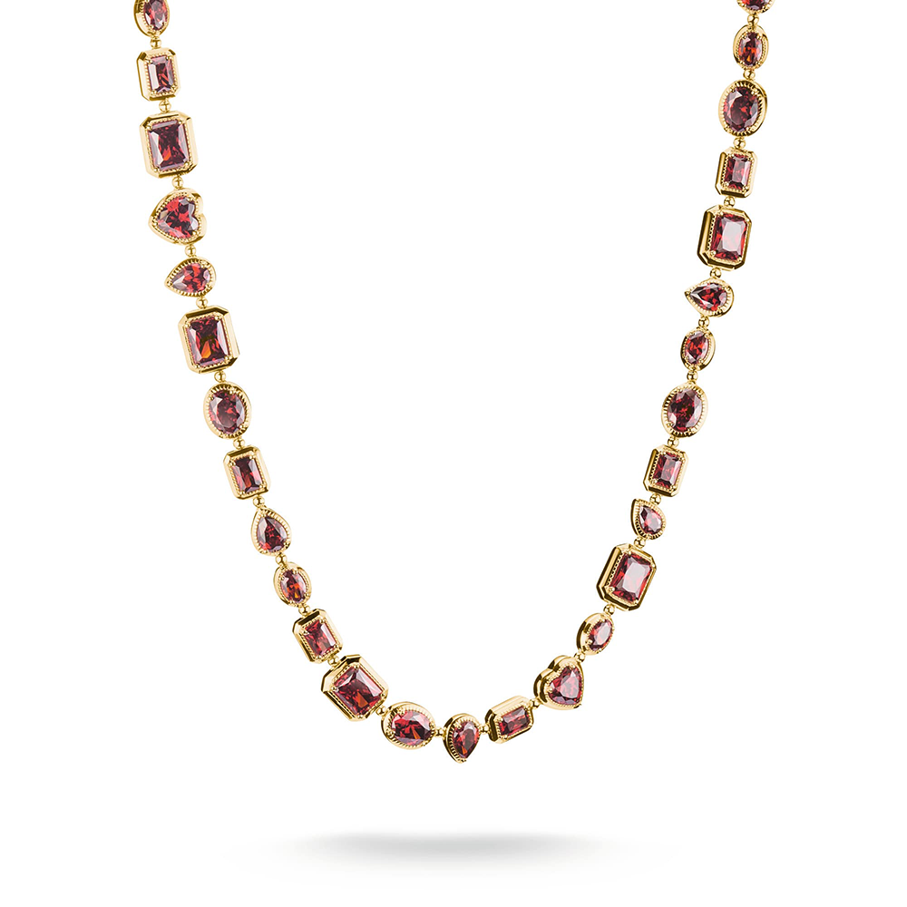 Thomas Sabo Elyndra Kette Rote Steine Elyndra 18k Vergoldung KE2341-414-10 bei Juwelier am Schloss in Schwetzingen Baden-Württemberg