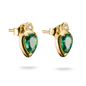 Thomas Sabo Elyndra Ohrstecker Grüne Steine Elyndra 18k Vergoldung H2333-971-6 bei Juwelier am Schloss in Schwetzingen Baden-Württemberg