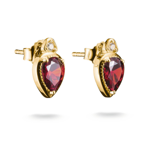 Thomas Sabo Elyndra Ohrstecker Rote Steine Elyndra 18k Vergoldung H2333-414-10 bei Juwelier am Schloss in Schwetzingen Baden-Württemberg