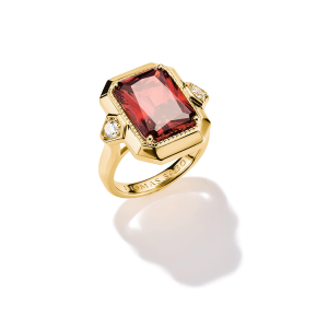 Thomas Sabo Elyndra Ring Roter Zirkoniastein Elyndra 18k Vergoldung TR2506-414-10 bei Juwelier am Schloss in Schwetzingen Baden-Württemberg