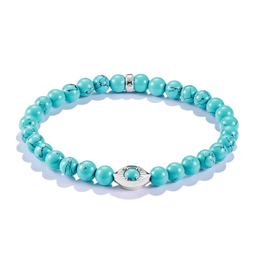 Thomas Sabo Elyndra Armband Türkis Beads Auge Elyndra Silber A2210-404-17 bei Juwelier am Schloss in Schwetzingen Baden-Württemberg