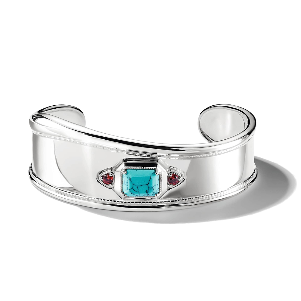 Thomas Sabo Elyndra Armreif Türkiser Stein Elyndra Silber AR120-405-7 bei Juwelier am Schloss in Schwetzingen Baden-Württemberg