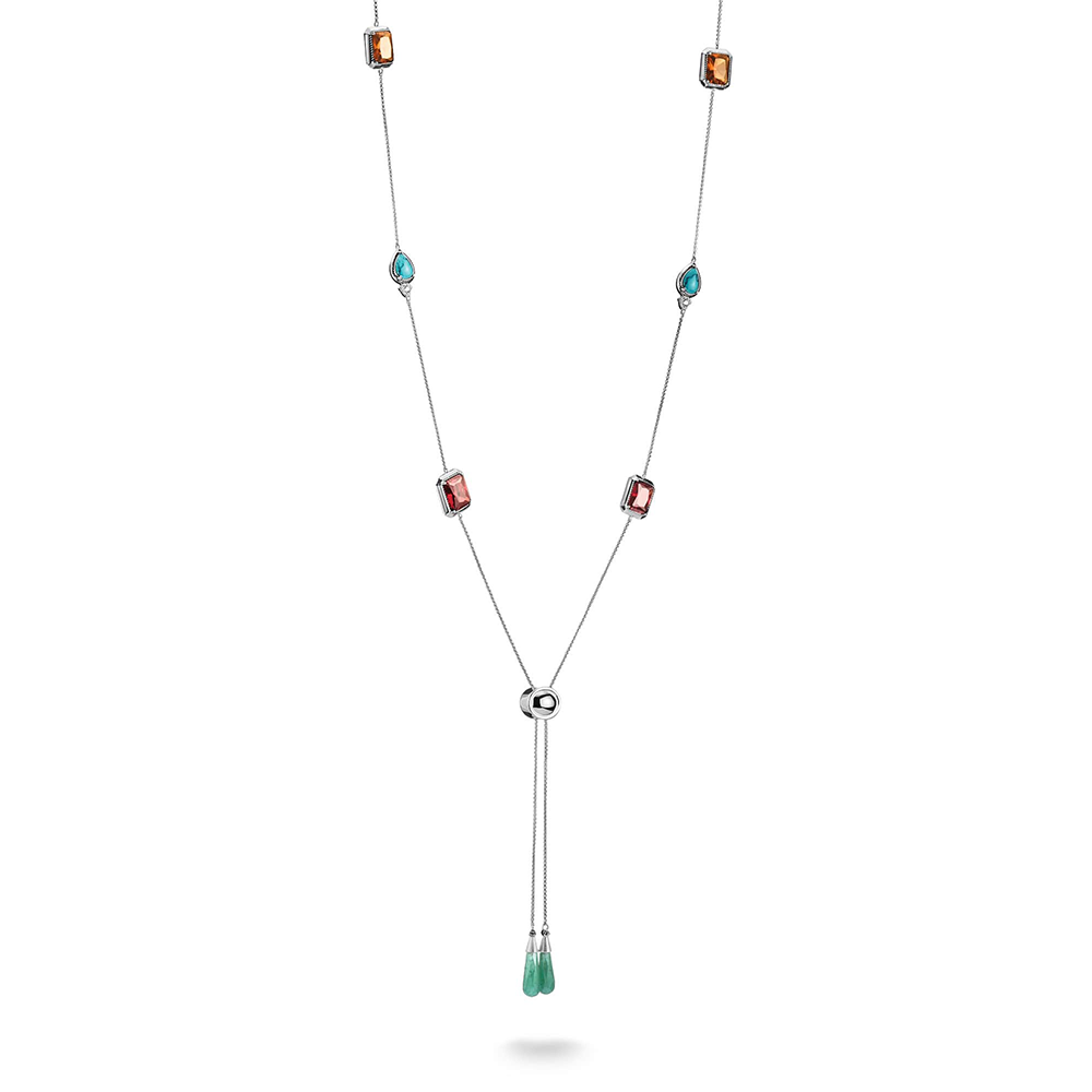 Thomas Sabo Elyndra Kette Bunte Steine Elyndra Silber KE2339-405-7 bei Juwelier am Schloss in Schwetzingen Baden-Württemberg