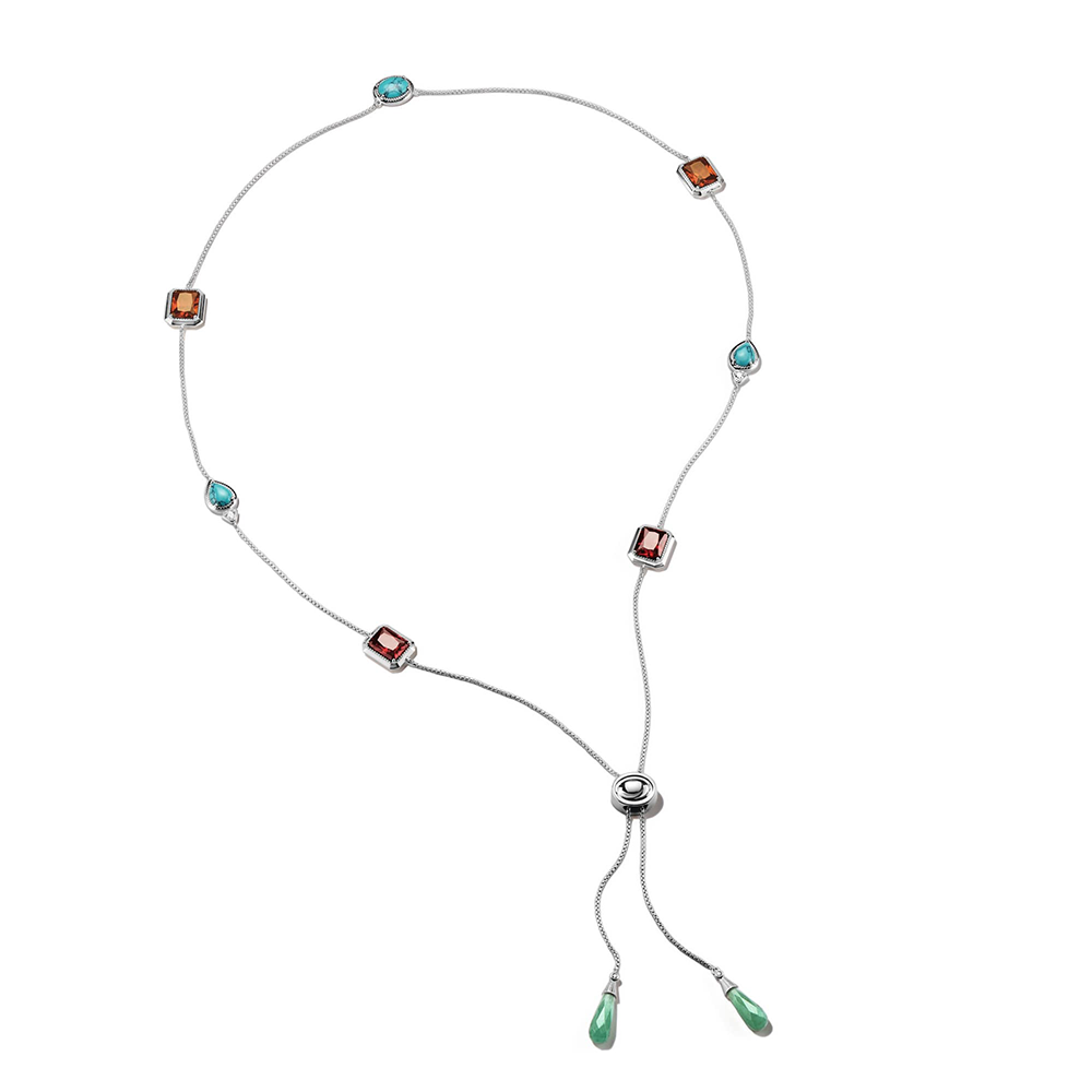 Thomas Sabo Elyndra Kette Bunte Steine Elyndra Silber KE2339-405-7 bei Juwelier am Schloss in Schwetzingen Baden-Württemberg