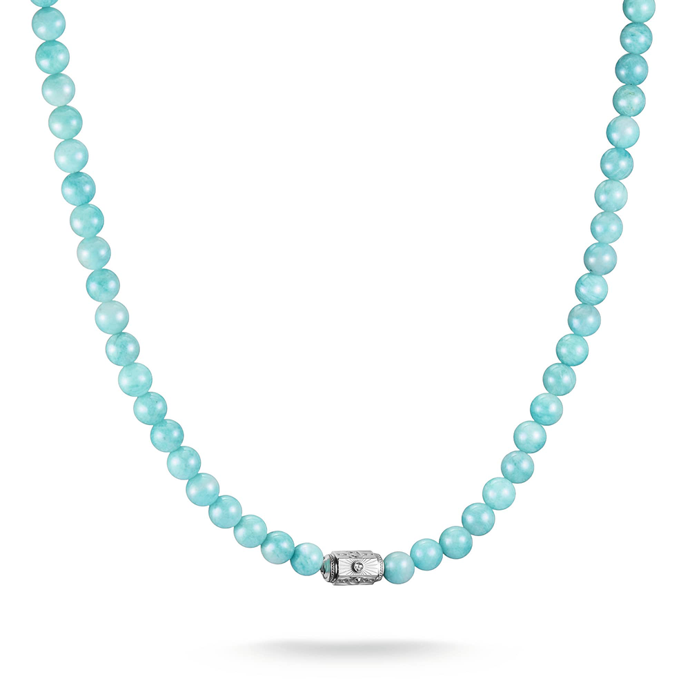 Thomas Sabo Elyndra Kette Türkise Amazonit-Beads Elyndra Silber KE2335-643-17 bei Juwelier am Schloss in Schwetzingen Baden-Württemberg